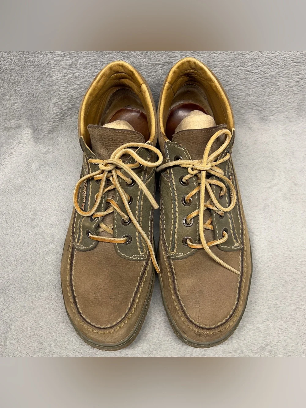 Mephisto Leather Lace Up Chukka Ankle Boots Men's US 12 Hiking Walking Brown